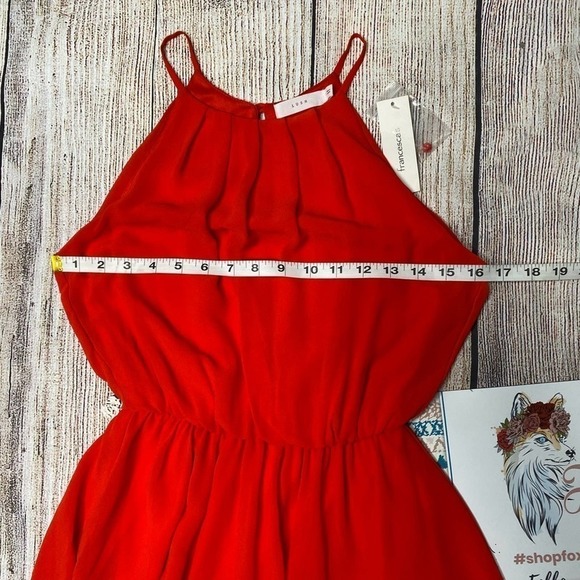 𝅺lush Bright Red Flawless Mini Dress Size Small NWT - Picture 8 of 11